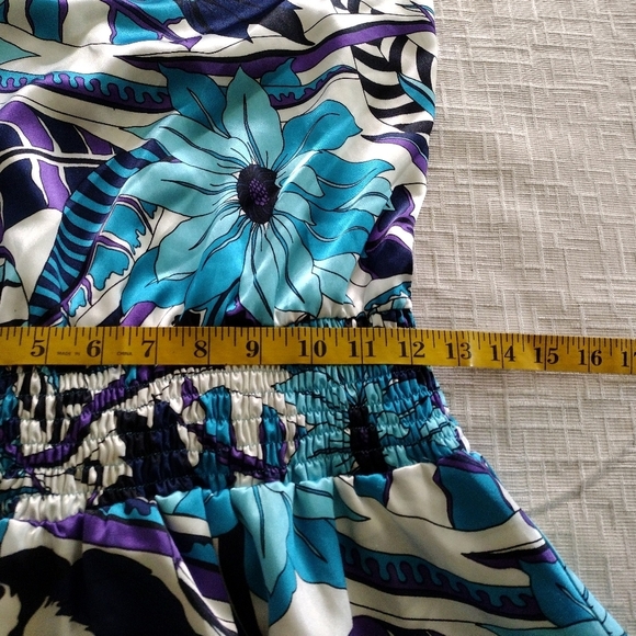 Sportstaff Woman Vintage Dress Open Back Floral Size S - Picture 9 of 10